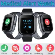 Medical Alert Watch for Seniors Elderly with Button SOS GPS Fall Detection