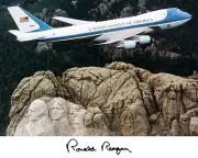 President Ronald Reagan Air Force One Autograph 8 x 10 Photo Picture #f3
