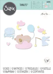 Sizzix Hello Baby Thinlits Die Set