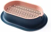 Cat Grass Planter Plastic Grass Box for Indoor cat Grass,Practical Soil Free Growing Containers (Pink2)