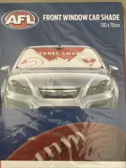 AFL Sydney Swans Front Window Car Sunshade 130x70cm - Jersey Football New