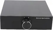 HiFi XLR Sound Box - 1 in 2 Out Lossless Signal Splitter with Impact Resistant Design, Aluminum Alloy Amplifier Switcher for Studio, Live Sound & Home Theater
