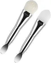 VICASKY Tool Soft Bristle Face Brush Set Silicone Mask Brush Applicator Gentle Facial Cleansing Multi-use