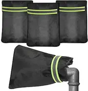 Yardwe Insulated Outdoor Covers 4 Pack Winterized Hose Bib Insulators Reflective Strips Weatherproof for Freezing Conditions