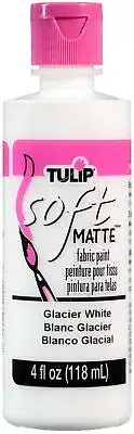Tulip Soft Fabric Paint 4oz Matte - Glacier White