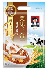 在飛比找誠品線上優惠-桂格可可美味3合1麥片/ 袋裝/ 10包入