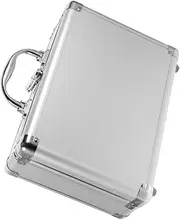 DOITOOL Portable Aluminum Tool Box Men's Hard Case Metal Briefcase Briefcase Organizer for Hiking