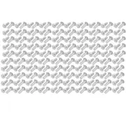 200pcs M3 x 8mm Aluminum Half Round Head Solid Rivet Fastener Silver Tone