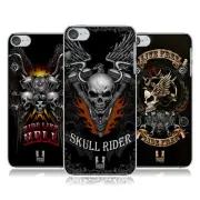 HEAD CASE DESIGNS SKULL BIKERS BACK CASE & WALLPAPER FOR APPLE iPOD TOUCH MP3