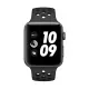 Apple Watch一般版和NIKE+Series3 GPS版 太空灰色鋁金屬錶殼配黑色運動型錶帶42mm[公司貨]