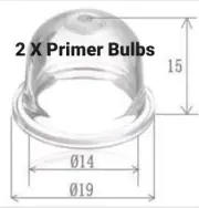 2 X SMALL PRIMER BULBS~WHIPPER SNIPPER-TRIMMER~RYOBI~TALON HONDA~STIHL~OZITO~NEW