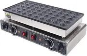 50 Holes Commercial Pancake Maker, Waffle Pancake Machine, Dutch Pancake Machine for Kitchen, Restaurant, Evenly Heated with a Timer