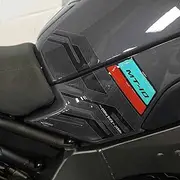 labelbike - 3D Adhesive Side Tank Protectors Compatible with Yamaha MT-10 and SP 2022 Cyan