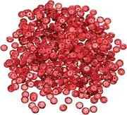 uxcell Loose Sequins 2200 Pcs 8MM Laser Cup Embroidery Sequins Spangles for Jewelry Making Crafts Sewing, Red