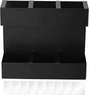Straw Organizer - Straw Organizer with Adhesive - Reusable Wall Mounted Slim 3 Grid Rack for Party Home Drinking Wall Fridge Kitchen Cupboard Pantry