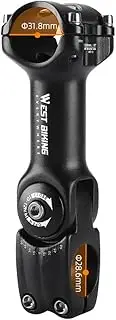 Adjustable Bicycle Handlebar Stem Variable 60 Degree Angle Aluminum Alloy Bike Handlebar Riser Road Bike Front Fork Stem Adapter