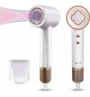JBOX Hair Dryer 1500W Professional Ionic Blow Dryer with Magnetic Nozzle White