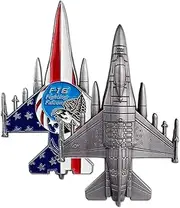 US Air Force F-16 Fighting Falcon Military Challenge Coin Airman Gift