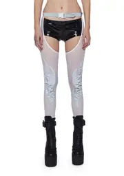 [Club Exx] Pure Mark Of The Beast Reflective Chaps