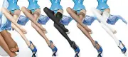 Fiore Eluxa Open Toe Hold-ups 20 Denier Sheer Toeless Hold Ups to Size S,M,L,XL