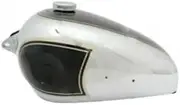 Petrol Fuel Tank With Cap Black Painted Chromed Compatible With Compatible With Bsa B31 B33 Plunger Model