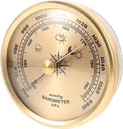 Portable Dial Barometer Easy to Read Air Pressure Gauge for Home Yard Car Metal Construction