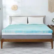 2" Cool Swirl Gel Memory Foam Matress Topper Cooling Comfortable Capture Heat