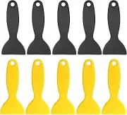 10pcs Plastic Spatula Paint Scrapers, Flexible Resin Scraper Putty Knife Air ...