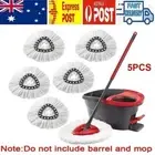 5x/set For Vileda O-Cedar Replacement Microfibre Spin Mop Clean Refill Head AU