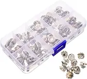 Gogogmee Fashionable Clothes Brooch Buttons 50 Pack Alloy Shirt Button Pins Pin Buttons for Jeans Safe to Wear