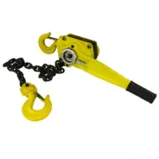 Manual 3 Ton Lever Block Chain Hoist 10 Foot Lift Come Along Puller Lift