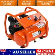 1.5HP 6L Silent Oil-Free Portable Electric Air Compressor Airtools Tyre GEARZAAR