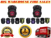 2 MR DJ PSE-80BT 8” 1200W Portable Rechargeable Bluetooth Active Speaker