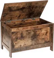 NNEDSZ Wooden Sturdy Entryway Storage Bench with Safety Hinge