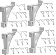 Angoily Sets Refrigerator Clip Hooks Freezer Clamp for Fridge Metal Shelf Support Clips Easy Install for Damaged Shelves Pcs