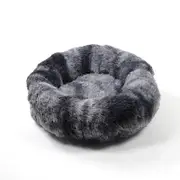 Black Cat Bed Pet Bed Dog Donut Nest Calming Deep Sleeping Soft Plush Kennel Washable
