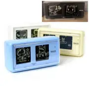 Yoshitomo Nara Walk On Flip Table Clock Beige/Blue/White TWEMCO LammFromm Japan