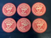 6 x Howler Head Bourbon Whisky Australian issue Spirit Coasters