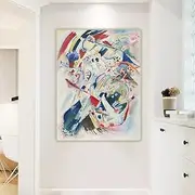 DIY Painting by Numbers for Adults Wassily Kandinsky《Panel for Edwin R.Campbell No.4》 Adults Paint Kits Canvas Gifts Arts Crafts for Home Decor