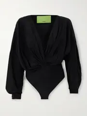 [GAUGE81] GAUGE81 - Nabi Silk-satin Bodysuit - Black - EU 44 EU 44 Black
