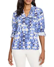 Nic+Zoe Shibori Stone Shirt