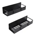 Refrigerator Magnetic Spice Rack 2pcs Fridge Magnetic Shelf Carbon Steel With