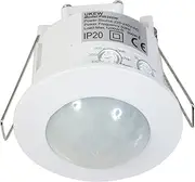 [UKEW] Recessed 360 Degree PIR 1200W Ceiling Motion Sensor Light Switch - White - 360 Detection, Adjustable Time Delay, Lux Control