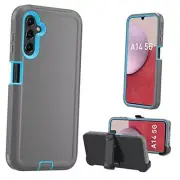 for Samsung Galaxy A14 5G case,A14 5G Heavy Duty case,[Military Grade Gray/Blue