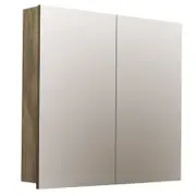 Forme 750mm Walnut Logan 2 Door Shaving Cabinet