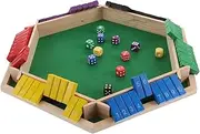 MOLUCKFU Sturdy Mahjong Game Table Outdoor Accessory Automatic Topper Enhance Social Interaction