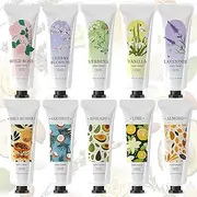 spa luxetique 10 Pack Hand Cream Set Scented Hand Lotion for Dry Cracked Travel Size Hand Cream Mini Moisturizing Lotion With Shea Butter Gifts for Women
