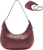 [YONGLEE ARTEE] Shoulder Bag Handbag for Women Crossbody Tote Bags Woven Purse Clutch Women's Medium Underarm Hobo With Pocket Large