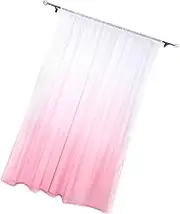 LIFKICH Gradient Sheer Window Curtains Elegant Drapes for Decor Wide High for Privacy and Natural Light for Bedroom and Living Pink