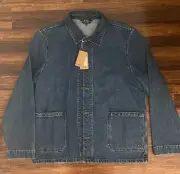 A.P.C. Kerlouan Denim Chore Jacket Stonewash Blue APC XXL